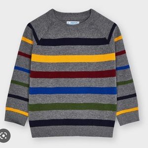 Boys mayoral multi-striped sweater